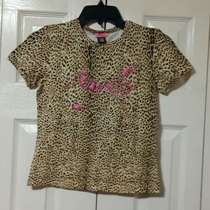 Roberto Cavalli Angels Animal Print Embellished Tee